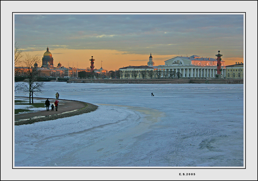 Весенний закат в Петербурге