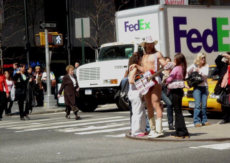 Naked cowboy