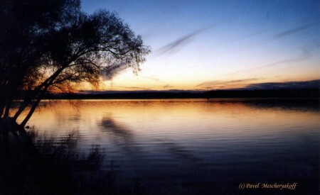 Закат на Волге