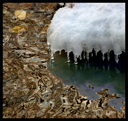 Весенняя вода. Абстрактная реальность.