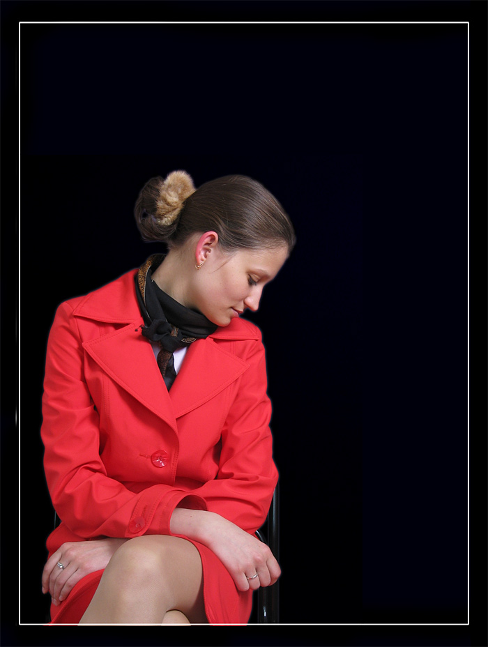 Lady in red