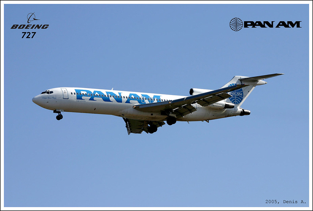 Boeing 727S, PAN AM.