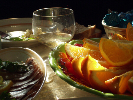 Апельсин с огоньком