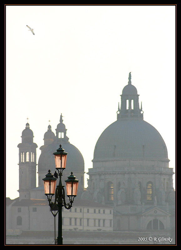 Venice in fog.