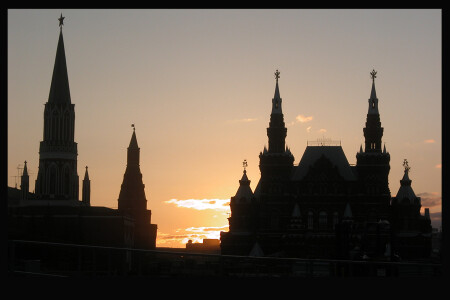 закат над кремлем
