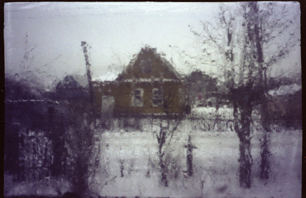 Мокрое стекло (пинхол-обскура)