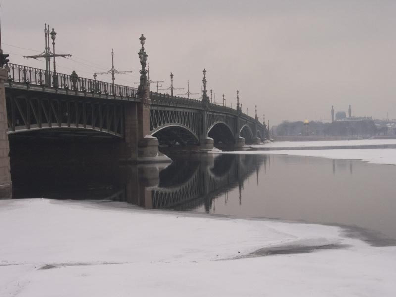 Троицкий мост, обычный Питерский день