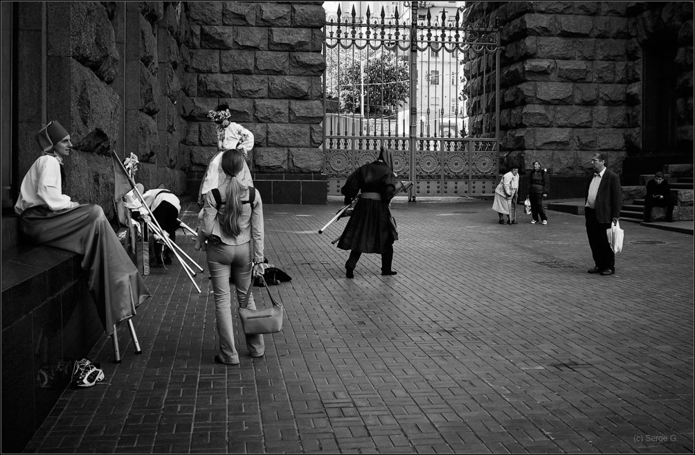 Фотография с ходулями