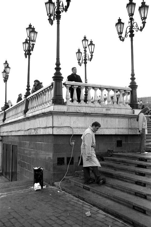 Манежная площадь, Москва, апрель 2005