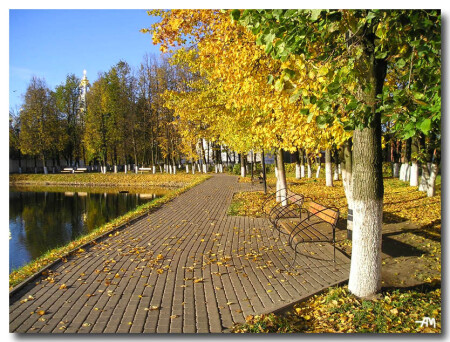 Осеннее утро у Белого Пруда