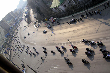 Слёт байкеров