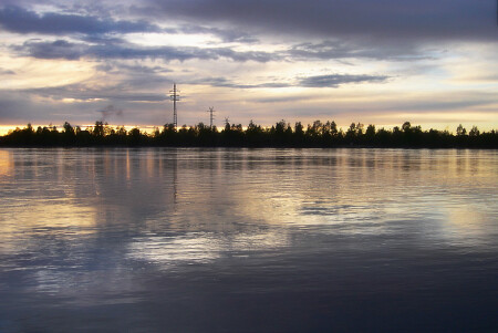 Закат на Ангаре