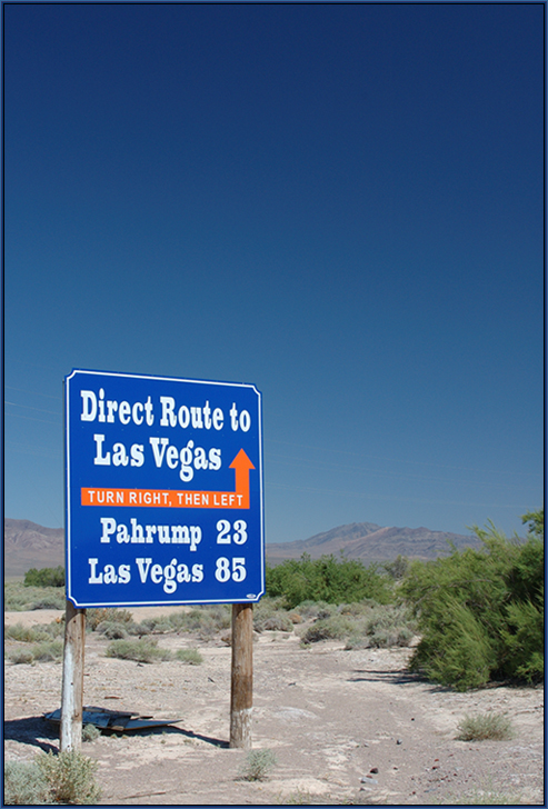 &quot;Direct route to Las Vegas...&quot;