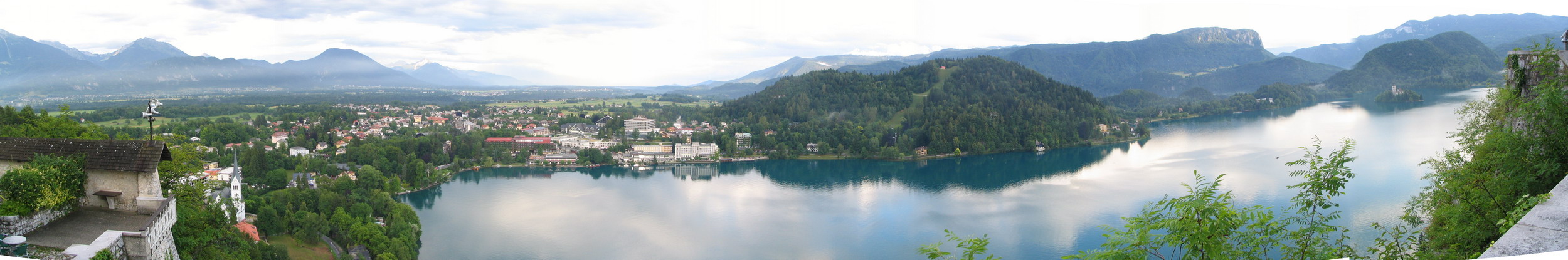 Панорама озера Блед