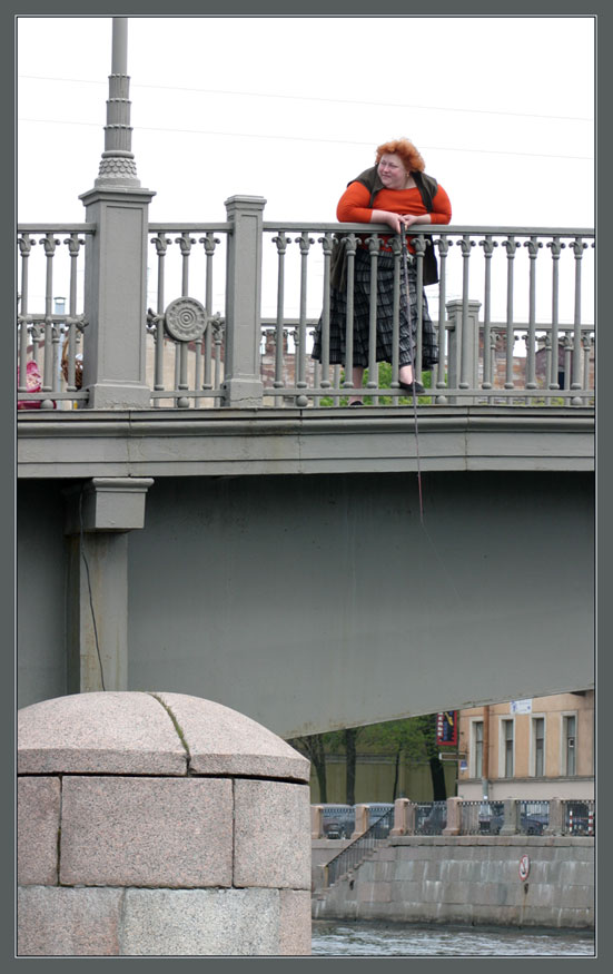 На рыбалке.