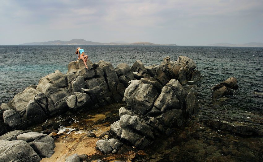 Rusalka on the rocks