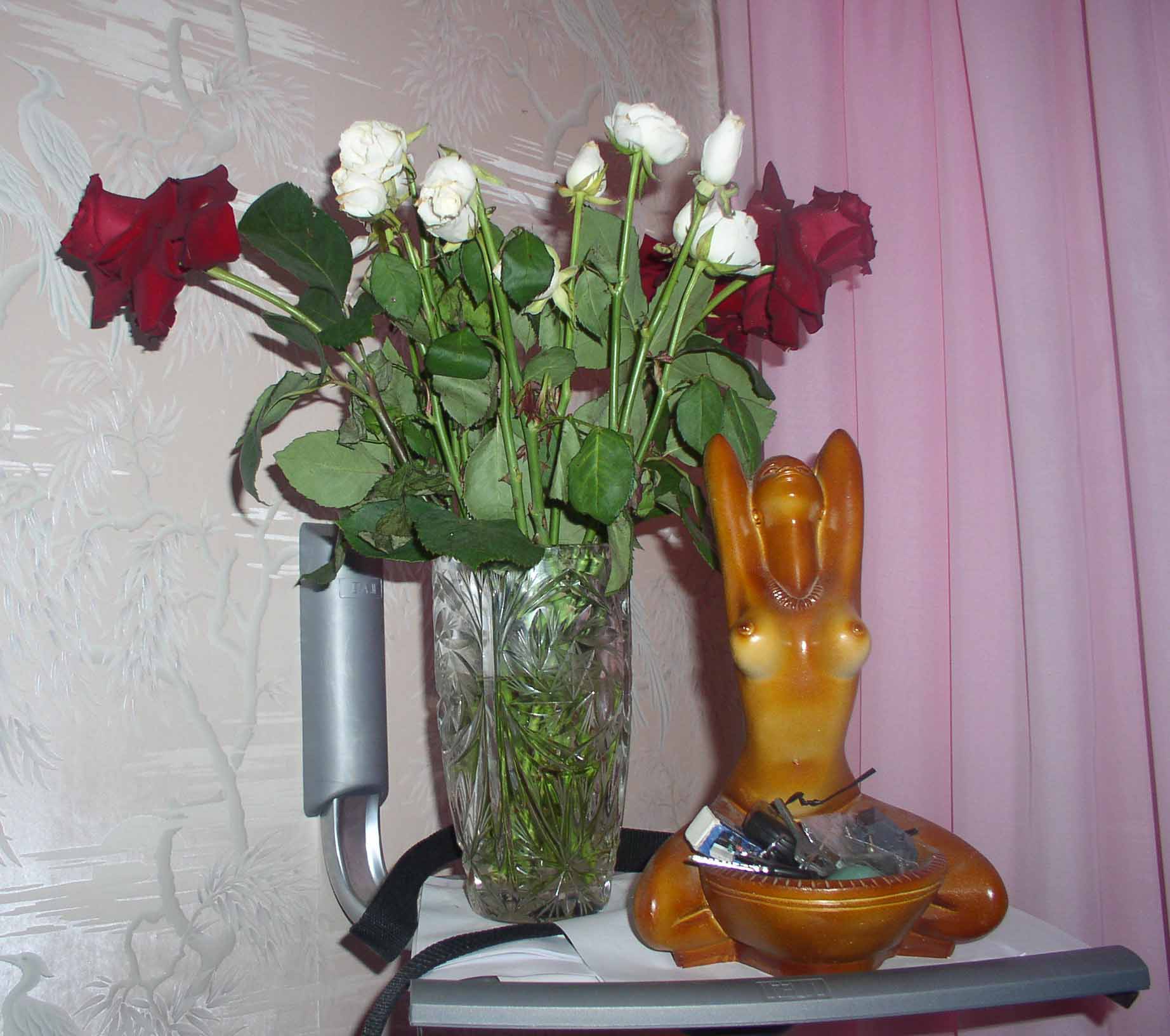 Дама с цветами