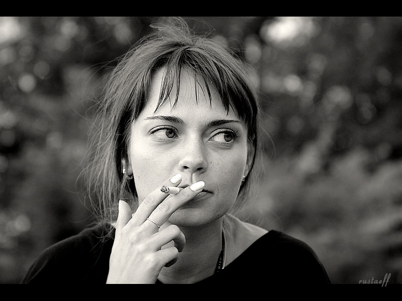 girl &amp; cigarette