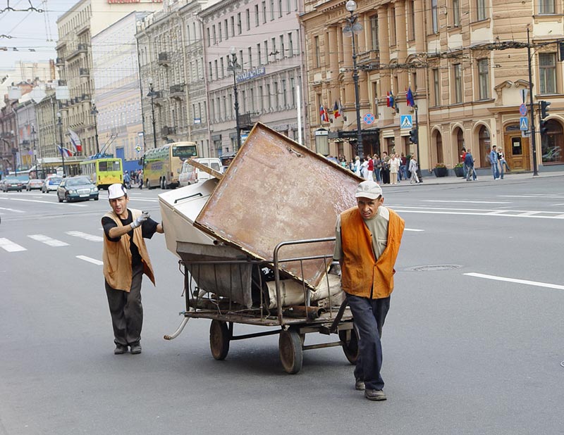 Ишаки на невском.