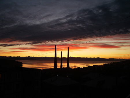 Трубы уходят в небо