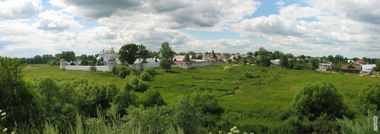 панорама города Суздаль