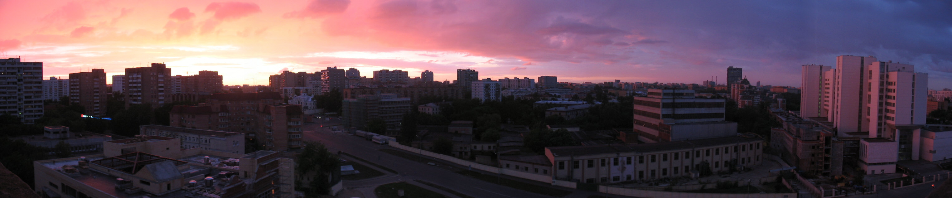 Панорама вечерней Москвы