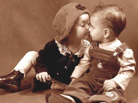 первый поцелуй