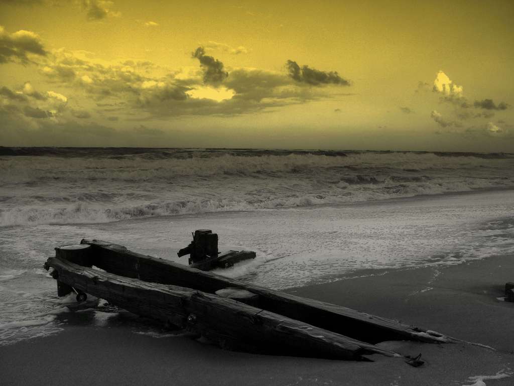 On the beach