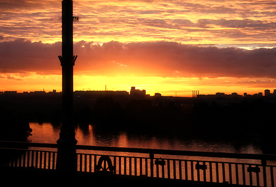 *Про дорогу домой, Мост и закат (Строгинский закат - 2)*