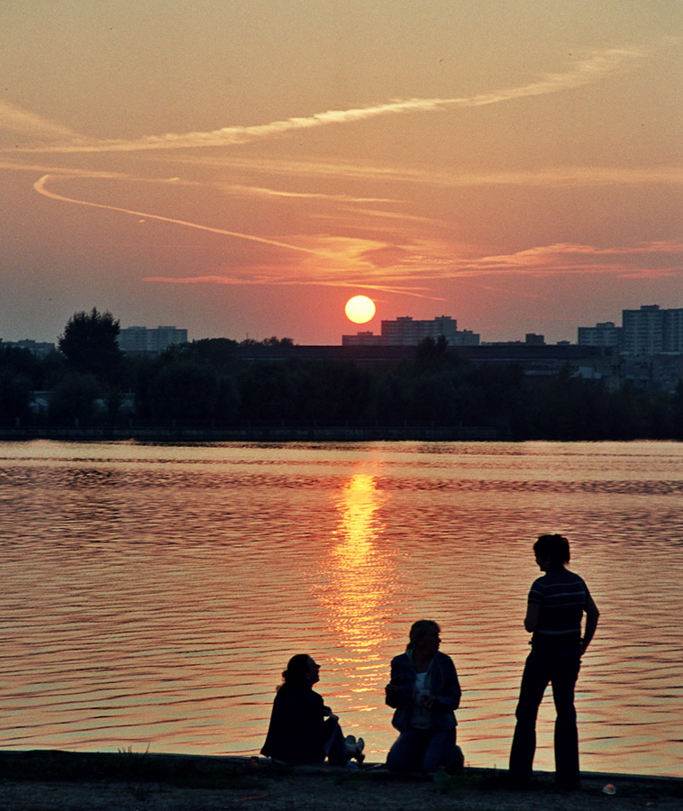 На закате