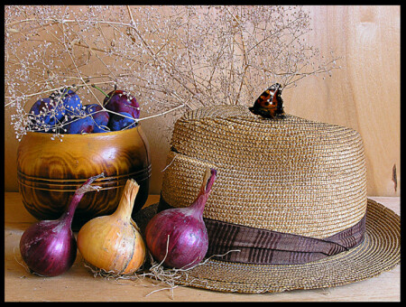 соломенный натюрморт