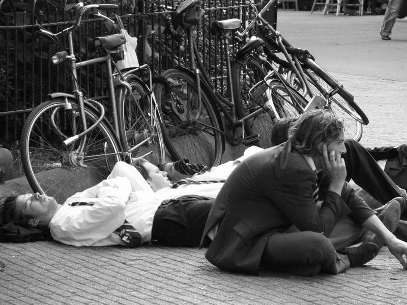 Business Sleep After Business Lunch