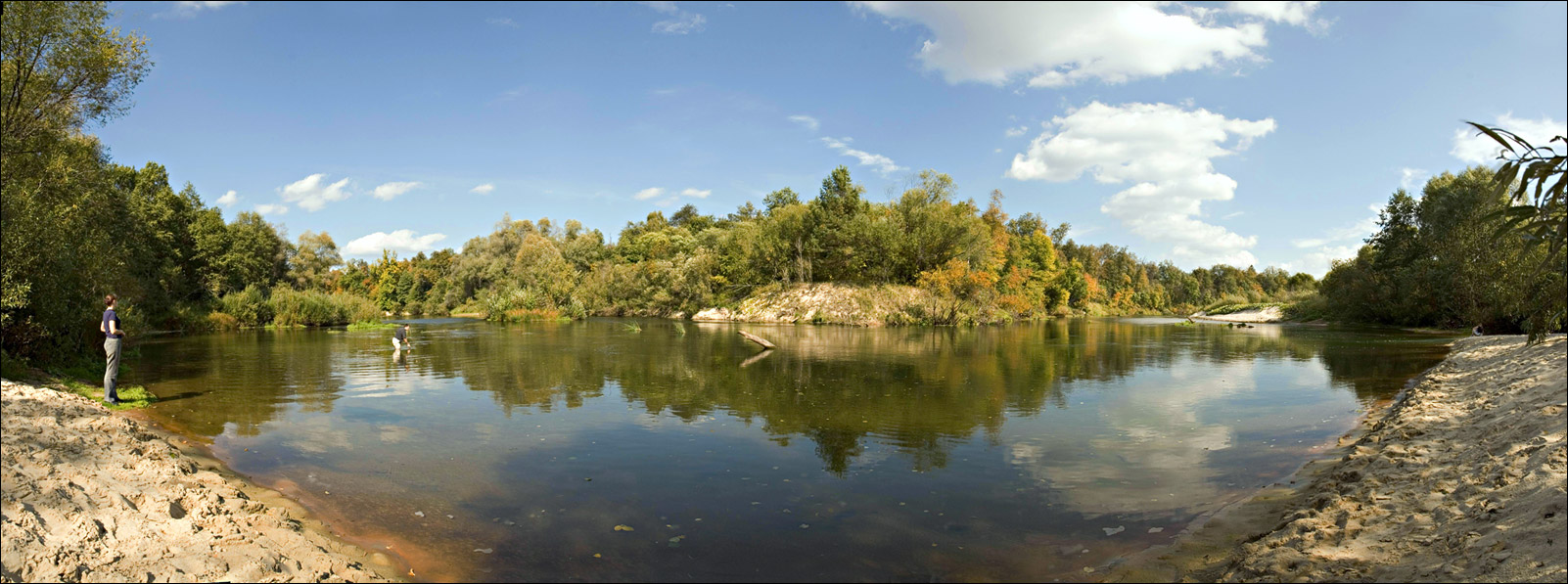 Панорама реки Илеть у подножья Кленовой Горы.