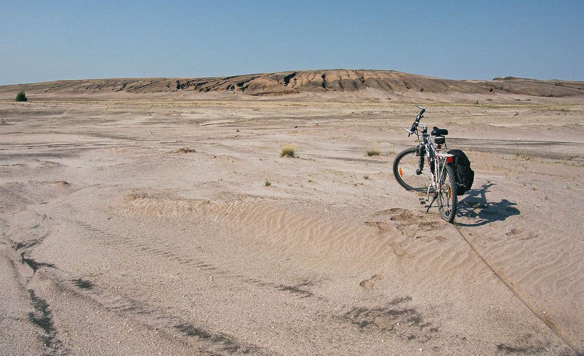 Biking in the desert