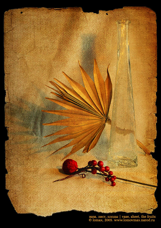 vase, sheet, the fruits