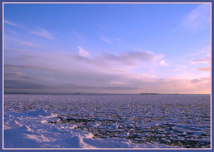 Зимний морской пейзаж