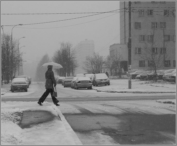 Пошел снег