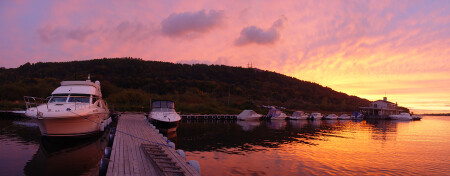 Закат в яхт-клубе