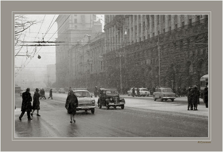 Зима 1963 года на Тверской (ул.Горького)