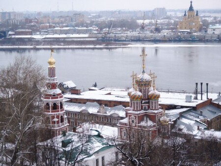 Строгановская церковь или панорама Нижнего