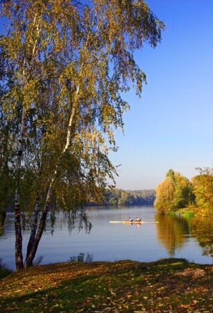 Пейзаж с байдаркой