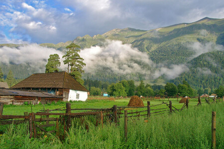 Утро в ауле