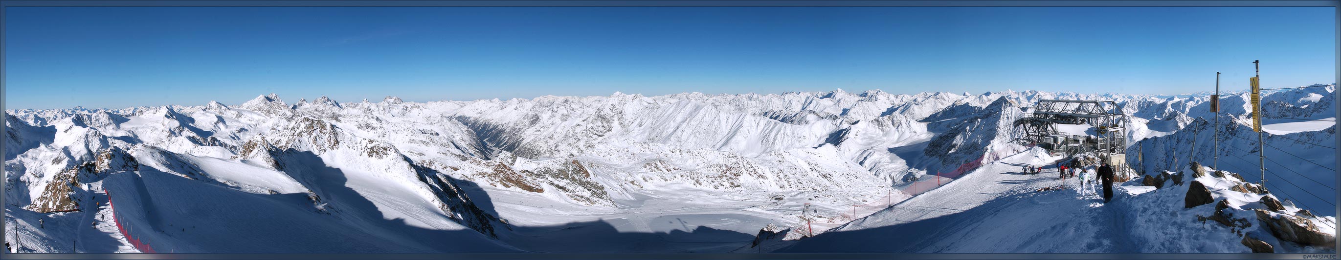 вид на ледник Pitztal...