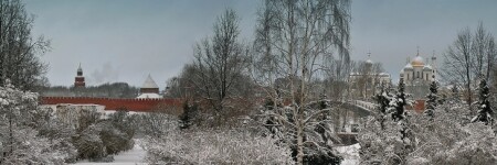 Предновогодняя панорамка новгородского кремля