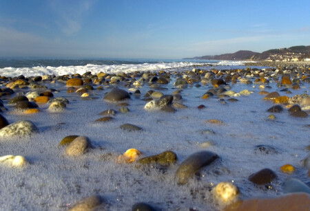 Зимнее Черное море.