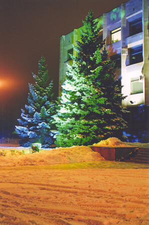 Ночные новогодние краски