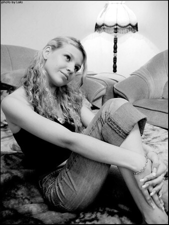 she dreams and smiles..