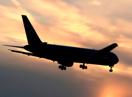 Закат в аэропорту