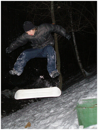 Ночной сноускейтинг