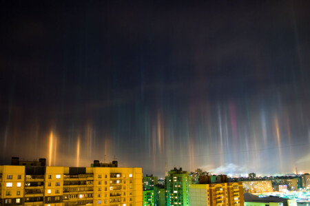 Северное Сияние над Петербургом